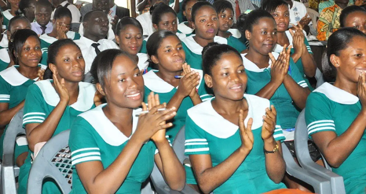 nursing trainees at the Nalerigu College of Nursing and Midwifery